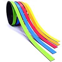 5 tiras magnéticas de colores surtidos- aprox. 1 cm x 1 m- cinta magnética para marcar en pizarras blancas- calendarios…